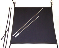 Boat-Shade-Kit Canvas, Telescoping Aluminum Support Poles and Straps (bag also included)