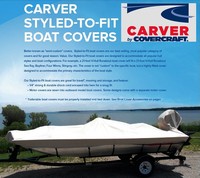 Carver® Styled-To-Fit™ Boat Covers