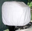 Grey Outboard Motor Hood
