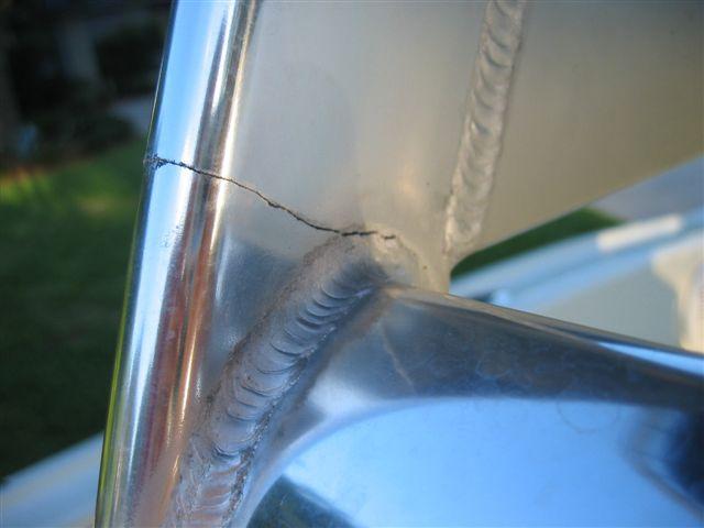 Crack #3 in Aluminum T-Top Tubing Near Weld