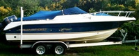 Photo of Aquasport 215 Osprey Sport, 2004:, Bow Cover Cockpit Cover, viewed from Starboard Side 