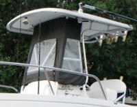 Photo of Aquasport 225 Osprey, 2003: T-Top Enclosure, viewed from Port Front 