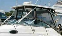 Photo of Aquasport 275 Explorer, 2002: Hard-Top, Front Connector, Side Curtains, Aft-Drop-Curtains, viewed from Port Side 