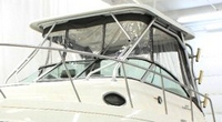 Photo of Aquasport 275 Explorer, 2004: Hard-Top, Front Connector, Side Curtains, Aft-Drop-Curtains, viewed from Port Front 