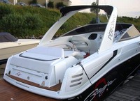 Photo of Baja 335 Performance Arch, 2008: Arch Sunshade Top, viewed from Starboard Rear 