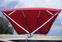 Pontoon-Bimini-Top-Non-Carver-Replacement-Canvas-9-Foot™Carver(r) p/n 9PONRCLA 9-Foot Long universal, replacement CANVAS with Nav Light Cutout for 4-Bow Pontoon Bimini (Canopy) Top Frame