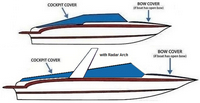 Cockpit-Cover-OEM-T1.6™Factory Snap-On COCKPIT COVER with Adjustable Aluminum Support Pole(s) and reinforced Snap(s) for Pole alignment in Center of Cover on Larger Cockpit-Covers, OEM (Original Equipment Manufacturer)