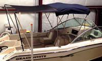 Boat-Shade-Kit-Bimini™BIMINI (or Sunshade) Top Shade Extension Kit, 6-8 foot Wide x 5-7 foot Long coverage (= 30-56 square feet), 6ft W x 5ft L unstretched for any boat with a Bimini, Convertible or Sunshade Top and a beam up to 10-foot with 2 Rod Holders on the gunwales at the rear of the boat. Provides coverage from the Top to the back of the cockpit area (click for full-size picture) Boat-Shade-Kit-Bimini™BIMINI (or Sunshade) Top Shade Extension Kit, 6-8 foot Wide x 5-7 foot Long coverage (= 30-56 square feet), 6ft W x 5ft L unstretched for any boat with a Bimini, Convertible or Sunshade Top and a beam up to 10-foot with 2 Rod Holders on the gunwales at the rear of the boat. Provides coverage from the Top to the back of the cockpit area
