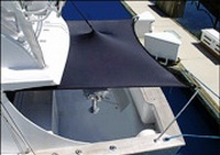 Boat-Shade-Kit-11x5™ULTIMATE Boat Shade Extension Kit, 11-ft Wide x 5-ft Long unstretched (stretches up to 12-13' Wide x 5-7 Long = 60-98 Square Feet) for Wide 28-50 foot Cuddy, Express and Sportfish boats with Full-Width Hard-Tops and a Beam of 12 to 14 feet or more with 2 Rod Holders on the gunwales at the rear of the boat (click for full-size picture) Boat-Shade-Kit-11x5™ULTIMATE Boat Shade Extension Kit, 11-ft Wide x 5-ft Long unstretched (stretches up to 12-13' Wide x 5-7 Long = 60-98 Square Feet) for Wide 28-50 foot Cuddy, Express and Sportfish boats with Full-Width Hard-Tops and a Beam of 12 to 14 feet or more with 2 Rod Holders on the gunwales at the rear of the boat