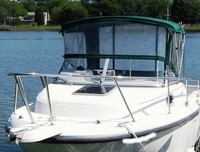 Boston Whaler® Conquest 21 Bimini-Side-Curtains-OEM-G2.5™ Pair Factory Bimini SIDE CURTAINS (Port and Starboard sides) zips to side of OEM Bimini-Top (not included) (NO front Visor, aka Windscreen, sold separately), OEM (Original Equipment Manufacturer) 