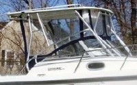 Boston Whaler® Conquest 21 Hard-Top-Side-Curtains-OEM-G4™ Pair Factory SIDE CURTAINS (Port and Starboard) with Eisenglass windows for Factory Hard-Top, OEM (Original Equipment Manufacturer)