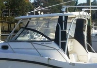 Photo of Boston Whaler Conquest 255, 2006: Hard-Top, Visor, Side Curtains, viewed from Port Rear 