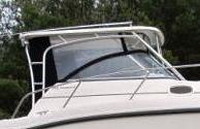 Photo of Boston Whaler Conquest 255, 2010: Hard-Top, Visor, Side Curtains, viewed from Starboard Side 
