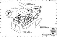Boston Whaler® Conquest 275 Bimini-Side-Curtains-OEM-G3.2™ Pair Factory Bimini SIDE CURTAINS (Port and Starboard sides) zips to side of OEM Bimini-Top (not included) (NO front Visor, aka Windscreen, sold separately), OEM (Original Equipment Manufacturer) 