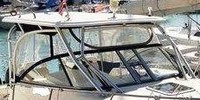 Boston Whaler® Conquest 285 Hard-Top-Side-Curtains-OEM-T1.5™ Pair Factory SIDE CURTAINS (Port and Starboard) with Eisenglass windows for Factory Hard-Top, OEM (Original Equipment Manufacturer)