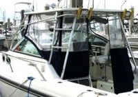 Photo of Boston Whaler Conquest 28, 1999: Factory OEM Hard-Top, Visor Enclosure Curtains 2 viewed from Port Rear 