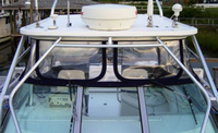 Boston Whaler® Conquest 28 Hard-Top-Side-Curtains-OEM-G3™ Pair Factory SIDE CURTAINS (Port and Starboard) with Eisenglass windows for Factory Hard-Top, OEM (Original Equipment Manufacturer)
