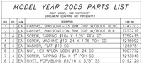 Photo of Boston Whaler Nantucket 190, 2005: 2 Canvas Options Parts List 