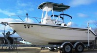 Photo of Boston Whaler Outrage 18, 2000: T-Top, viewed from Port Side 