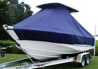 Boston Whaler® Outrage 21 T-Top-Boat-Cover-Elite-1199™ Custom fit TTopCover(tm) (Elite(r) Top Notch(tm) 9oz./sq.yd. fabric) attaches beneath factory installed T-Top or Hard-Top to cover boat and motors