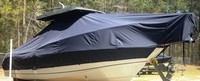 Boston Whaler® Outrage 230 T-Top-Boat-Cover-Elite-1249™ Custom fit TTopCover(tm) (Elite(r) Top Notch(tm) 9oz./sq.yd. fabric) attaches beneath factory installed T-Top or Hard-Top to cover boat and motors