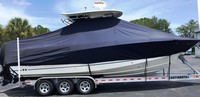 Photo of Boston Whaler Outrage 280 20xx TTopCover™ T-Top boat cover, viewed from Starboard Side 