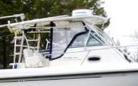 Photo of Boston Whaler Outrage 290, 2003: Hard-Top, Visor, Side Curtains, Aft-Drop-Curtain, viewed from Starboard Side 2 
