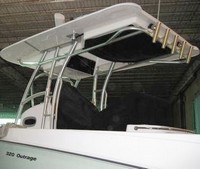 Photo of Boston Whaler Outrage 320 Center Console, 2004: Factory OEM Hard-T-Top Life Jacket Storage 1 