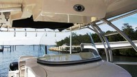 Photo of Boston Whaler Outrage 320 Center Console, 2008: Factory OEM Hard-T-Top Life Jacket Storage 2 
