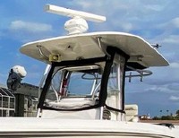 Photo of Boston Whaler Outrage 320 Center Console, 2008: Hard-T-Top, Visor, Side Curtains, viewed from Port Front 2 