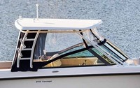 Photo of Boston Whaler Vantage 270 Hard-Top, 2018 Hard-Top, Visor, Side and Aft Curtains, viewed from Starboard Side 