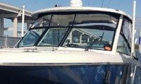 Photo of Boston Whaler Vantage 320 Hard-Top, 2018 Hard-Top, Visor, Side Curtains, viewed from Port Front 