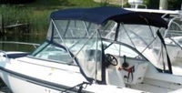 Boston Whaler® Ventura 210 Bimini-Top-Canvas-Zippered-OEM-G2™ Factory Bimini Replacement CANVAS (NO frame) with Zippers for OEM front Visor and Curtains (Not included), OEM (Original Equipment Manufacturer)