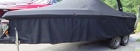 Boat-Cover-CCF-Sunbrella-Skirts-64021A™Carver(r) p/n 64021A, Pair of 21-foot Side-Skirts slip under Boat-Cover (not included) to protect the hull from fading from UltraViolet (UV) damage and keep gel coat, graphics and decals looking new