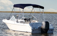 Bimini-Top-Alum-Unassembled-Carver™Carver(r) UNassembled, folding Bimini Top with 2, 3 or 4 bow round aluminum tube frame, nylon fittings/hardware, straps and matching storage boot. Carver(r) has over 30 years of experience building Bimini-Tops and Boat-Covers.