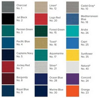 Sunbrella® Colors, Click to Enlarge Sunbrella® Colors