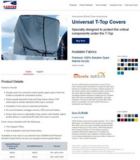 Universal-Over-T-Top-Cover™Universal T-Top Cover goes OVER T-Top (Hard ot Canvas) to protect the T-Top, Console and Helm Seat