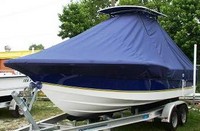 Century® 2300CC T-Top-Boat-Cover-Sunbrella-1499™ Custom fit TTopCover(tm) (Sunbrella(r) 9.25oz./sq.yd. solution dyed acrylic fabric) attaches beneath factory installed T-Top or Hard-Top to cover entire boat and motor(s)