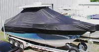 Century® 2900CC T-Top-Boat-Cover-Elite™ Custom fit TTopCover(tm) (Elite(r) Top Notch(tm) 9oz./sq.yd. fabric) attaches beneath factory installed T-Top or Hard-Top to cover boat and motors