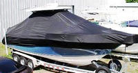 Photo of Century 2901CC 20xx T-Top Boat-Cover, viewed from Starboard Front 