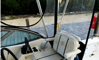 Photo of Century 3200WA Standard WindShield, 2002: Factory OEM Hard-Top, Side Curtains, Aft-Drop-Curtain, Inside 