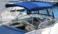 Photo of Chaparral 204 SSI, 2009: Bimini Top, Front Conector, viewed from Starboard Rear 