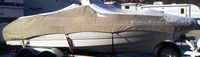 Photo of Chaparral 210 SS, 2003: Westland Exact Fit Boat-Cover in Snow, viewed from Starboard Side 