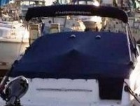 Photo of Chaparral 235 SSI, 2001: Bimini Top in Boot, Cockpit Cover, viewed from Starboard Rear 