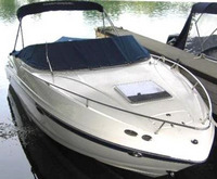 Photo of Chaparral 235 SSI, 2005: Bimini Top in Boot, Cockpit Cover, viewed from Starboard Front 