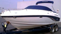Photo of Chaparral 235 SSI, 2006: Bimini Top in Boot, Cockpit Cover, viewed from Port Front 