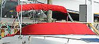 Photo of Chaparral 235 SSI, 2006: Bimini Top in Boot, Cockpit Cover, viewed from Starboard Front 