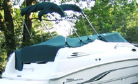 Photo of Chaparral 240 Signature, 2000: Bimini Top in Boot, Camper Top in Boot, Cockpit Cover, viewed from Starboard Rear 