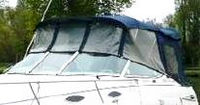 Photo of Chaparral 240 Signature, 2001: Bimini Top, Front Connector, Side Curtains, Camper Top, Camper Side and Aft Curtains, viewed from Port Front 
