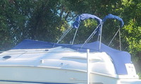 Photo of Chaparral 240 Signature, 2002: Bimini Top in Boot, Camper Top in Boot, Cockpit Cover, viewed from Port Rear 